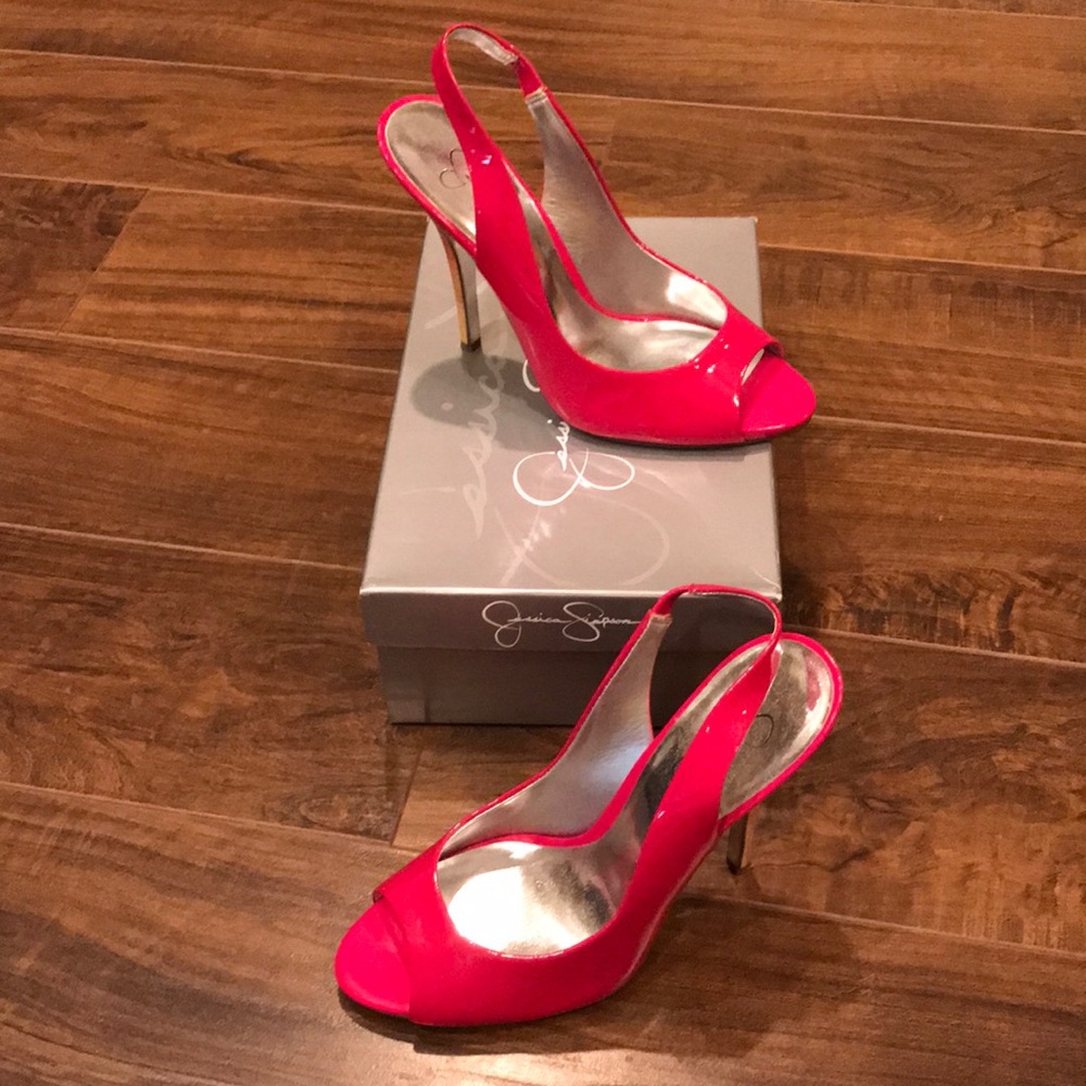 Jessica Simpson Strappy Patent Heels